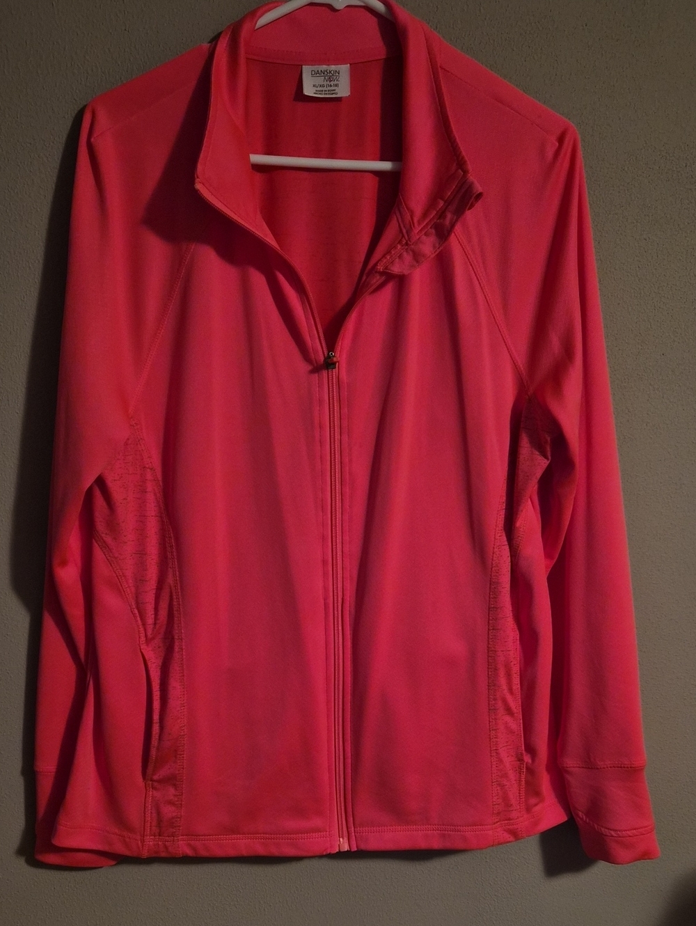 Danskin Hot Pink Full-Zip Utility Jacket